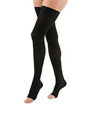 COMPRESSION STOCKING THIGH HIGH BLACK