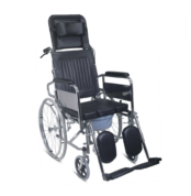 FS609GCU Reclining Commode Wheelchair